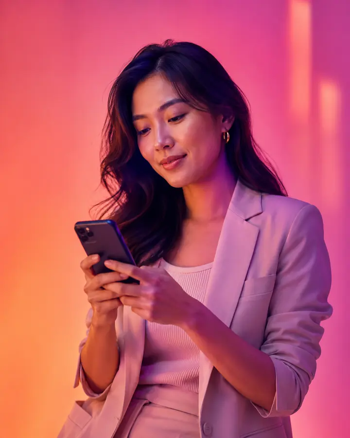 Pengguna aplikasi pengingat suara Ingatanku membuat reminder lewat ponsel